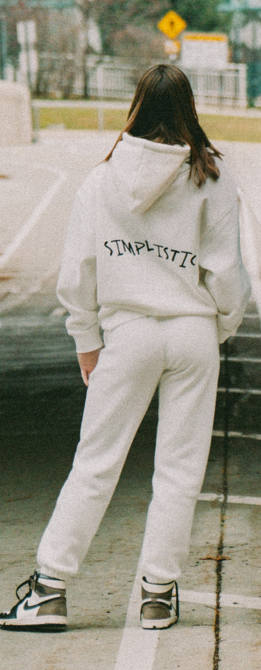 "Simplistic" White Sweatpants